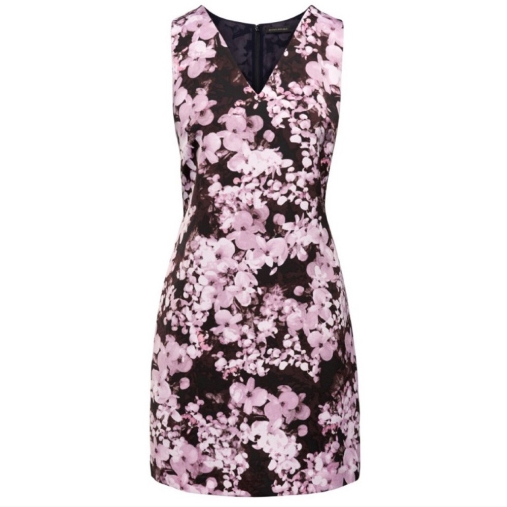 Banana Republic pink and black floral dress